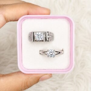 Couple ring Crystal stone