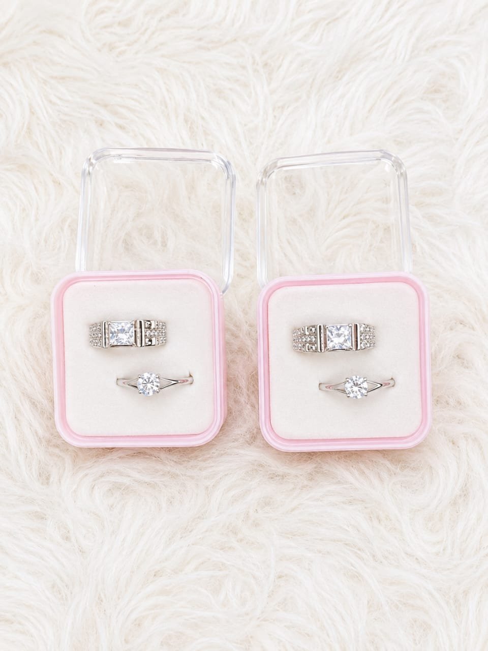 Couple ring Crystal stone - Image 2