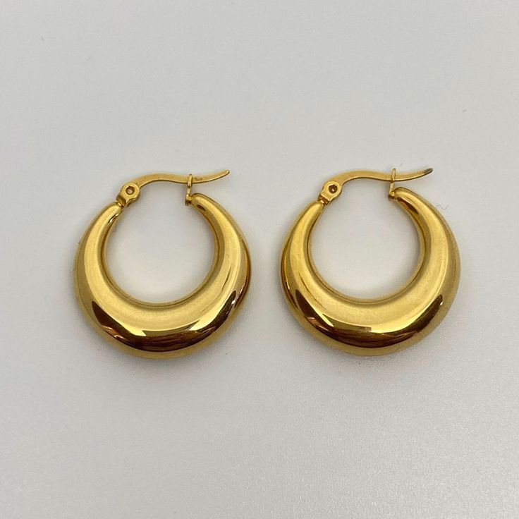 Chunky Gold Hoops