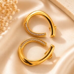 Spiral Twist Hoops