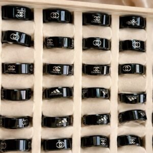 black  Stainless Steel for boy Ring