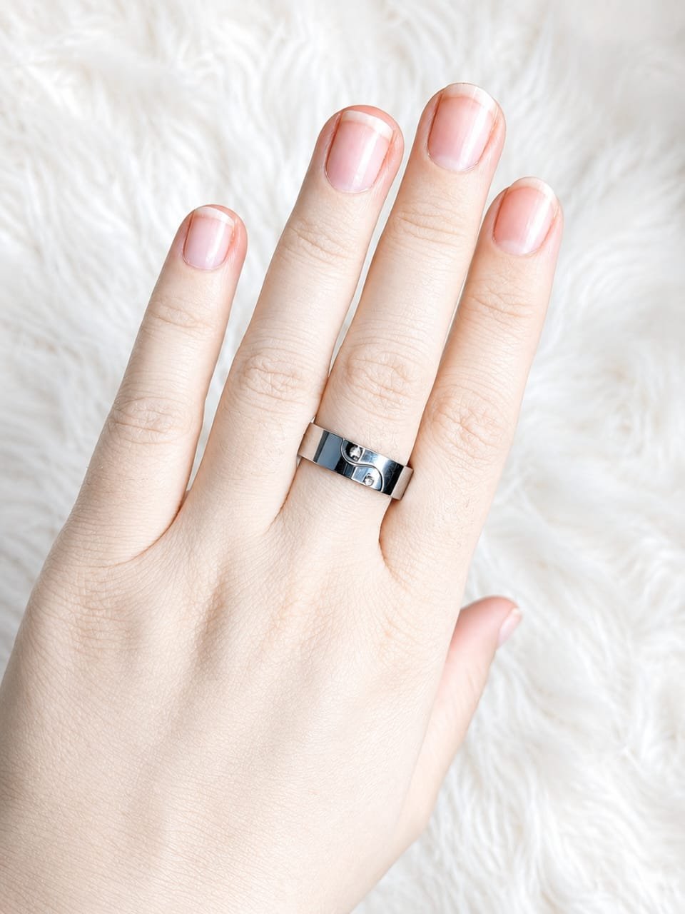 Cool Boy's Stainless Steel Band Ring - Image 2