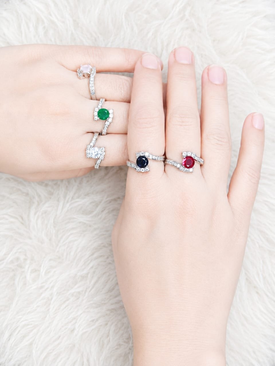 Zircon Swirl Ring