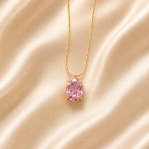 Cut Pendant Necklace (Gold-Tone Chain)