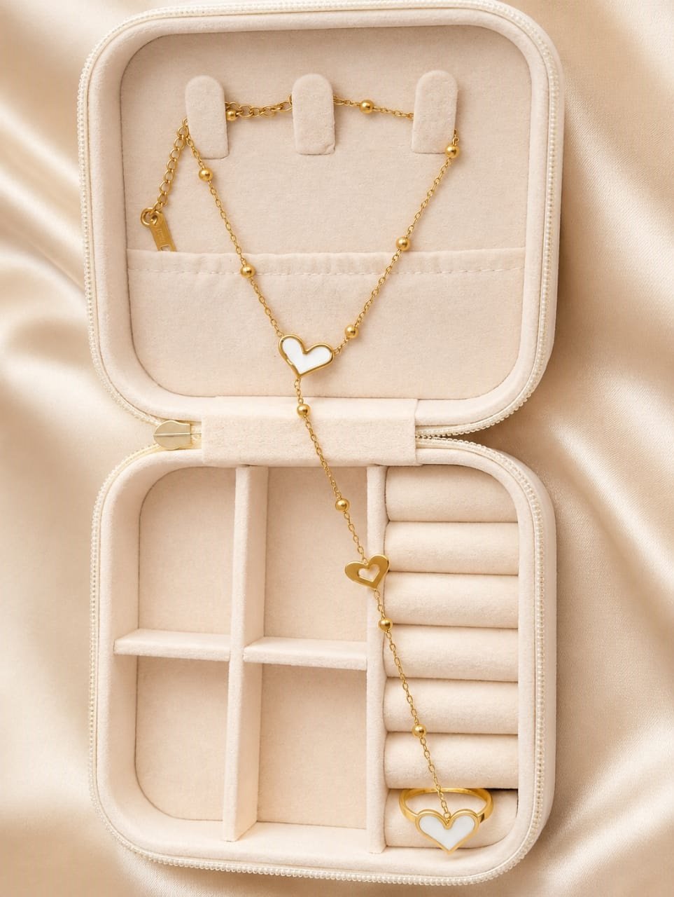Minimalist Heart Hand Harness Bracelet