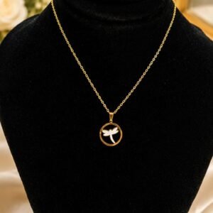 Elegant Dragonfly Gold Jewelry Set