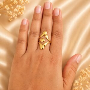 Organic Gold Open Ring