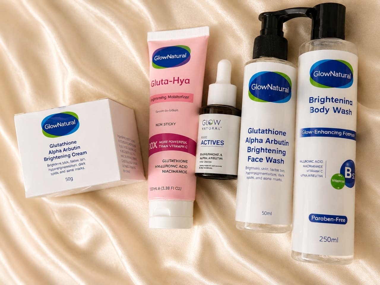 GlowNatural Glutathione Brightening Skincare Set