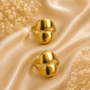 Luna Luxe Gold Open Statement Ring