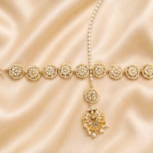 Traditional Bahawalpuri Kundan Matha Patti & Tikka Headpiece